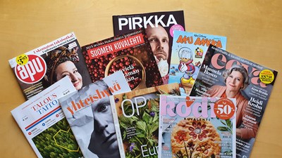 KMT: Suomalaisista aikakausmedioista 57 tavoittaa yli 100 000 lukijaa printissä