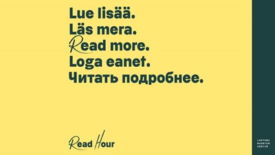 Hiljenny tunniksi lukemaan – Tänään vietetään kansainvälistä lukutaitopäivää ja Read Houria